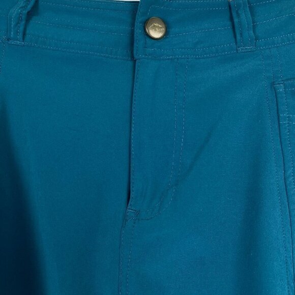 L.L. Bean Skort‎ Skirt Teal Outdoor Hiking Polyester Blend Women's Size 8 Flawed - Picture 3 of 9